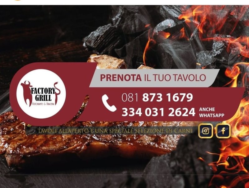 Ristorante FACTORY GRILL - Menu Digitale