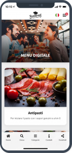 Digital menu restaurant