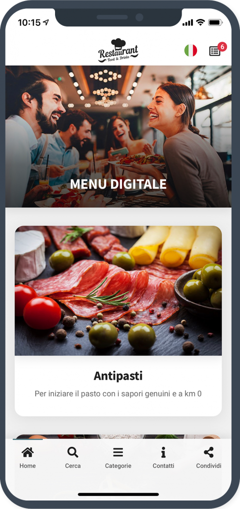 Menu digitale gratuito ristorante